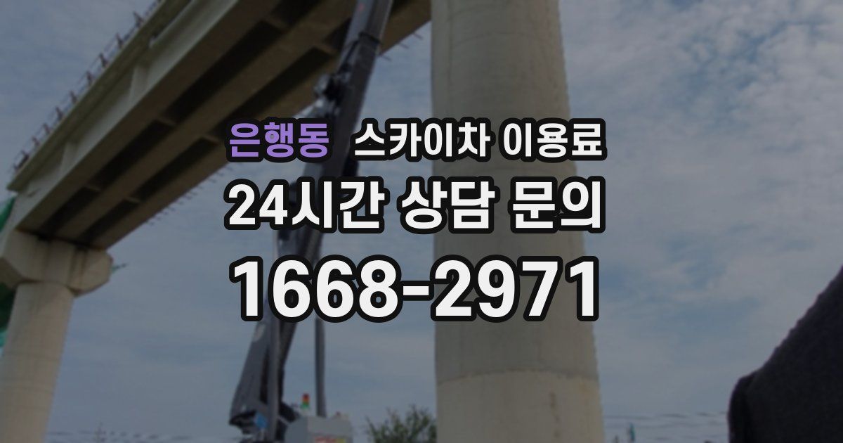 은행동 스카이차 이용료