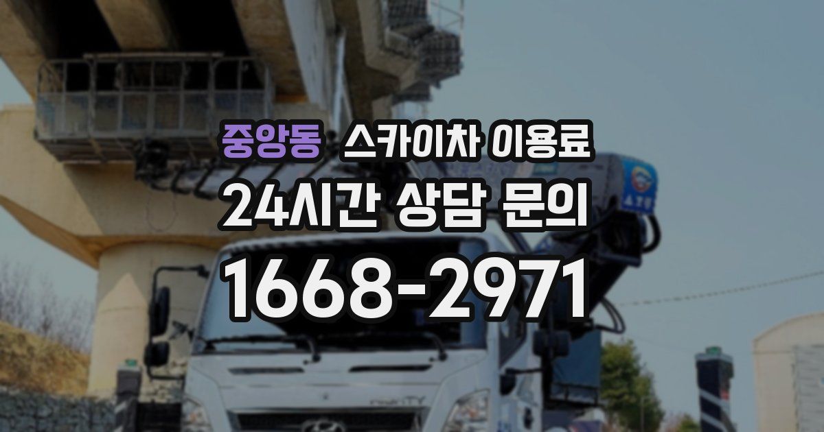 중앙동 스카이차 이용료