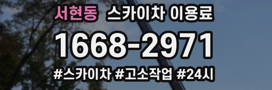 서현동 스카이차 이용료