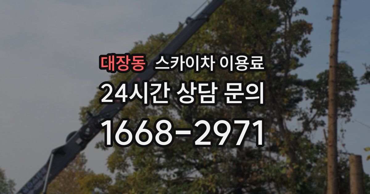 대장동 스카이차 이용료