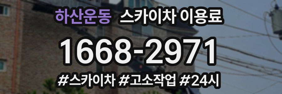 하산운동 스카이차 이용료