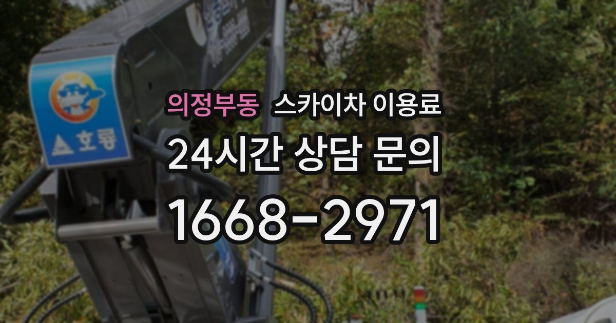 의정부동 스카이차 이용료