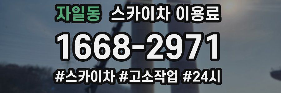 자일동 스카이차 이용료