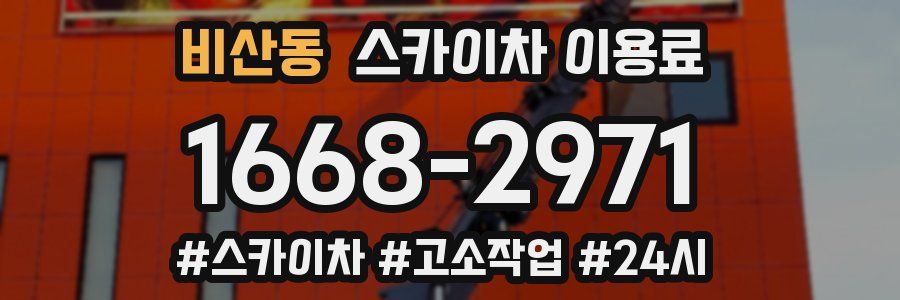 비산동 스카이차 이용료