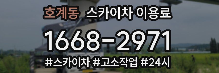 호계동 스카이차 이용료