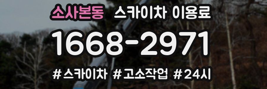 소사본동 스카이차 이용료