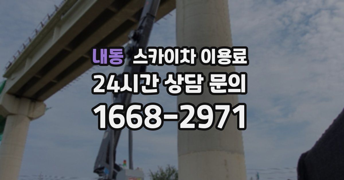 내동 스카이차 이용료