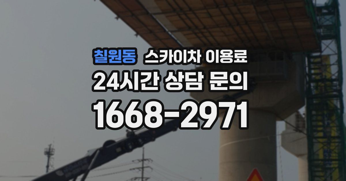 칠원동 스카이차 이용료