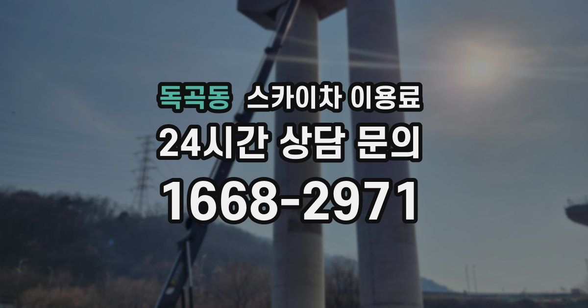 독곡동 스카이차 이용료
