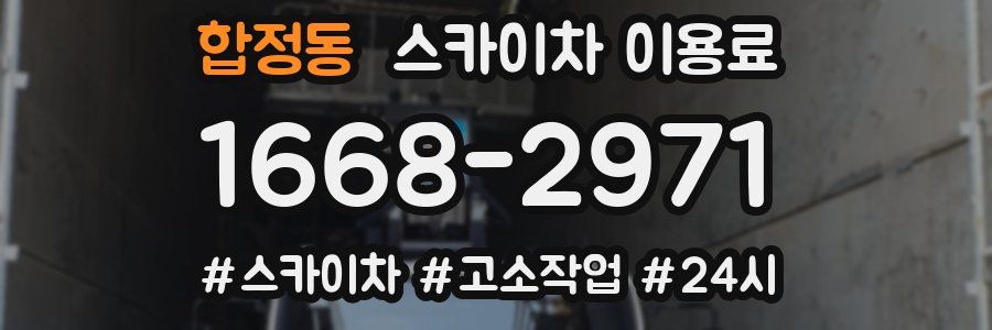 합정동 스카이차 이용료
