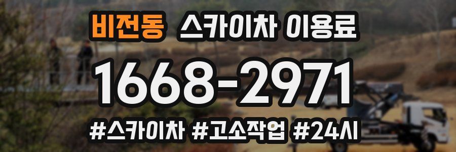 비전동 스카이차 이용료