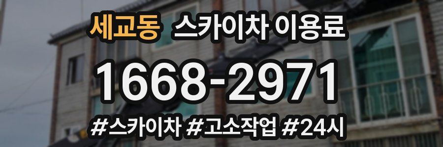 세교동 스카이차 이용료