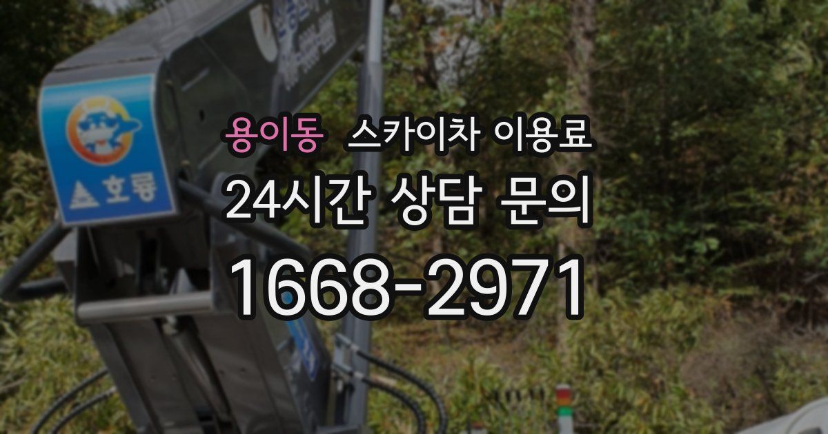 용이동 스카이차 이용료