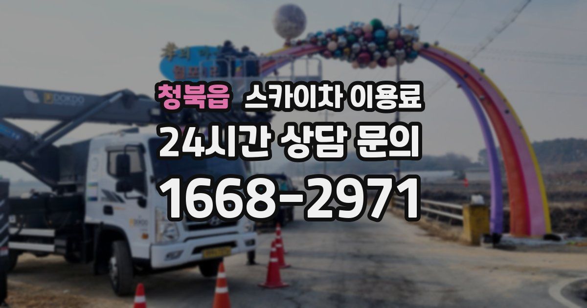 청북읍 스카이차 이용료