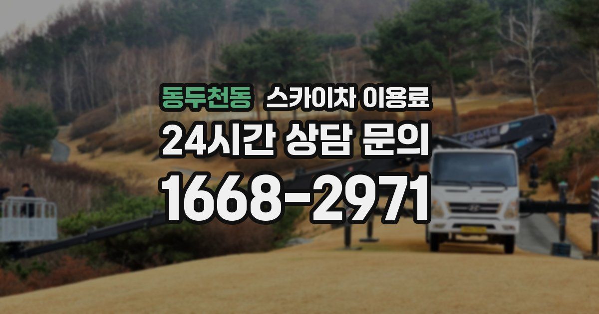 동두천동 스카이차 이용료