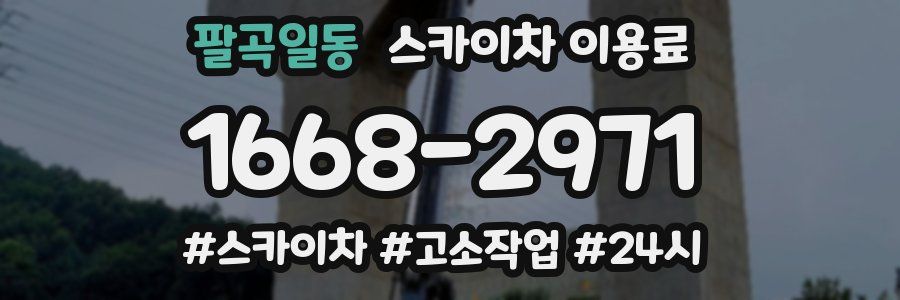 팔곡일동 스카이차 이용료