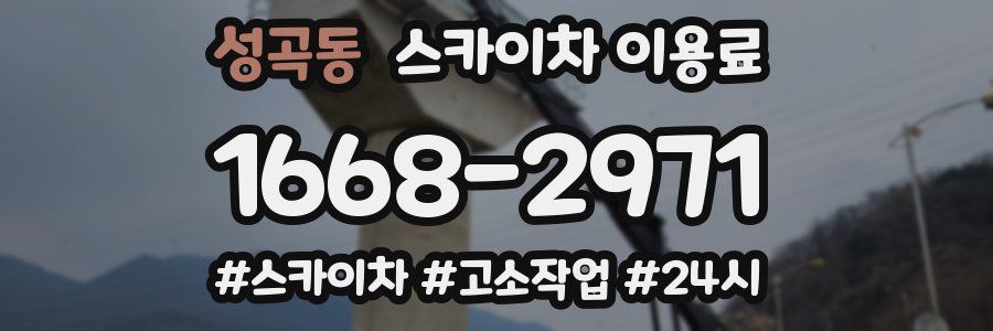 성곡동 스카이차 이용료