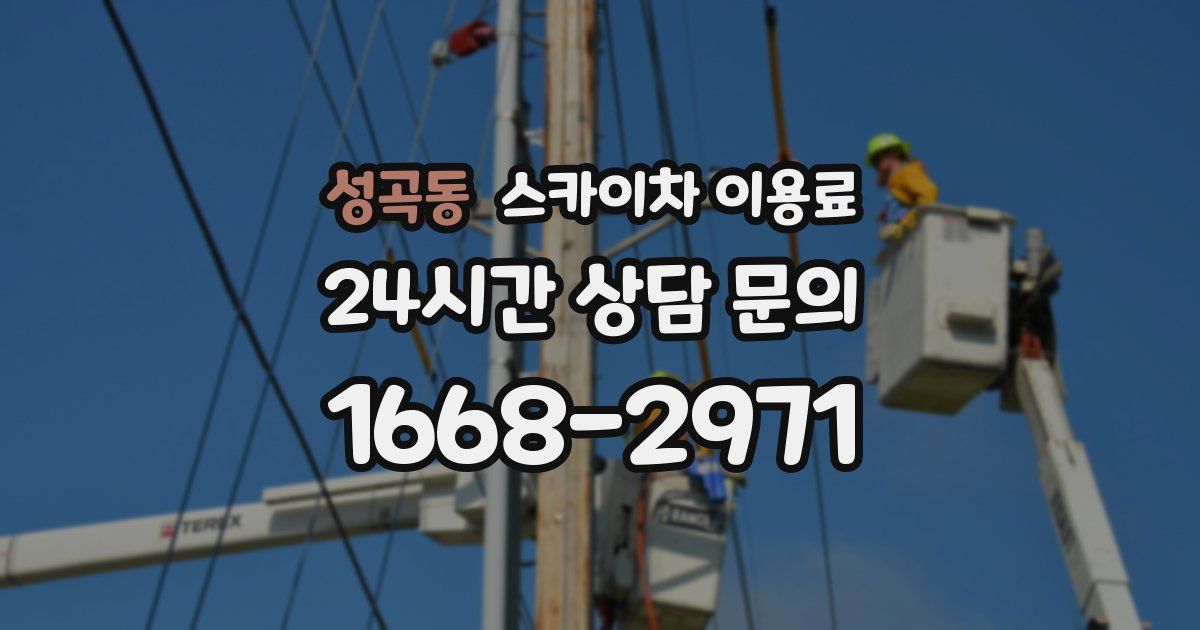 성곡동 스카이차 이용료