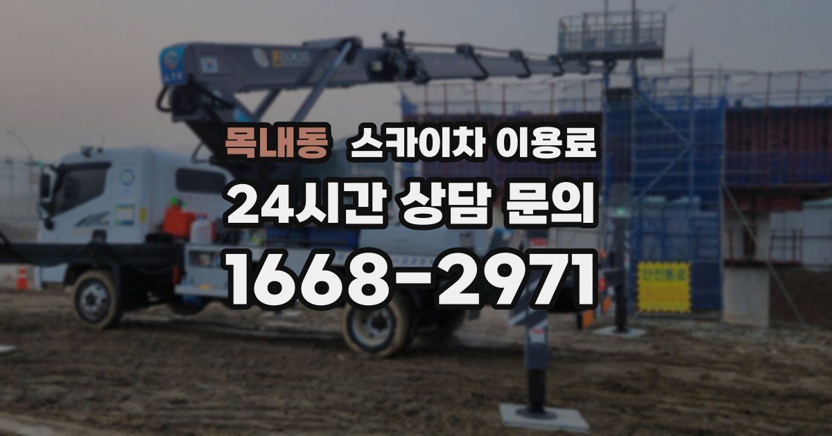 목내동 스카이차 이용료