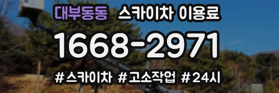 대부동동 스카이차 이용료