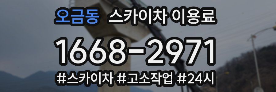 오금동 스카이차 이용료