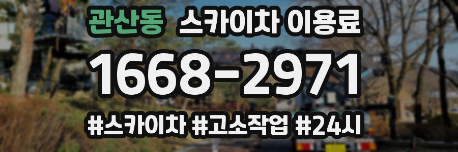 관산동 스카이차 이용료