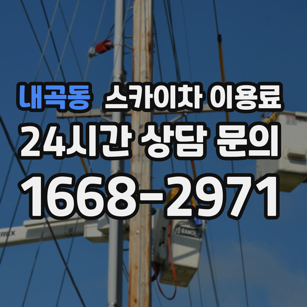 내곡동 스카이차 이용료