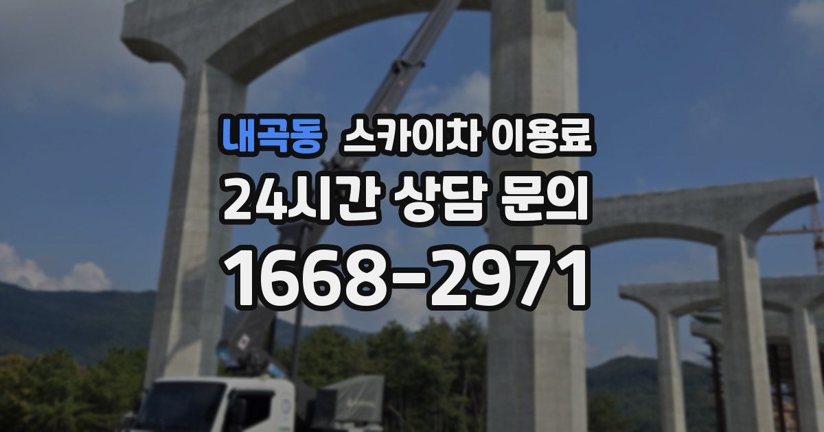 내곡동 스카이차 이용료