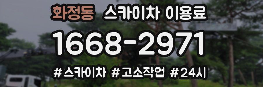 화정동 스카이차 이용료
