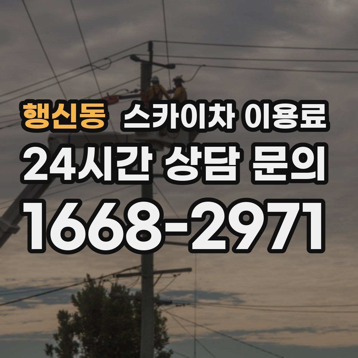 행신동 스카이차 이용료 비교 시 서비스 차이 확인하기