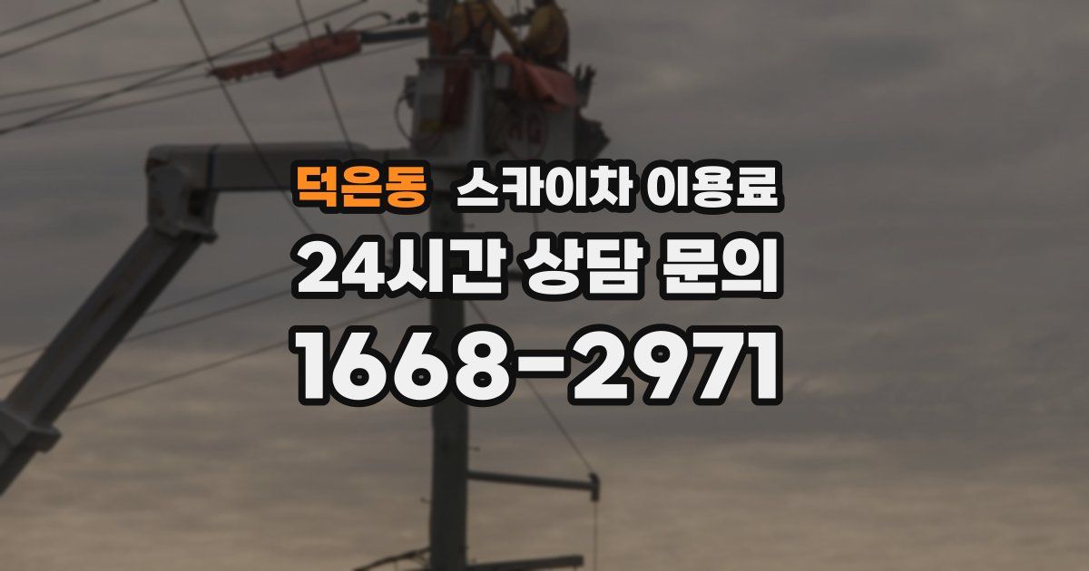 덕은동 스카이차 이용료