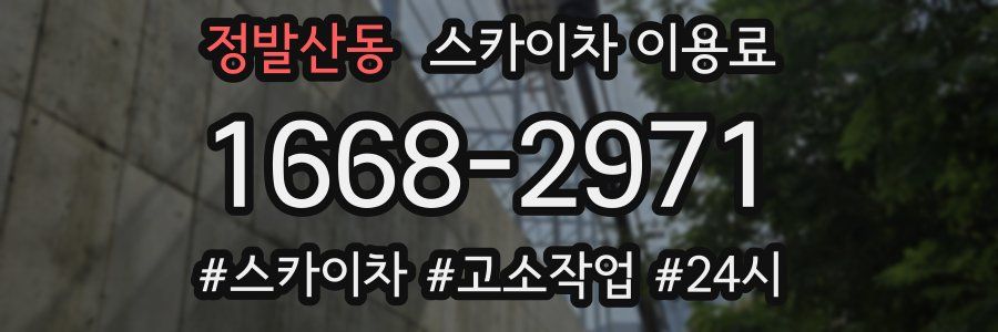 정발산동 스카이차 이용료
