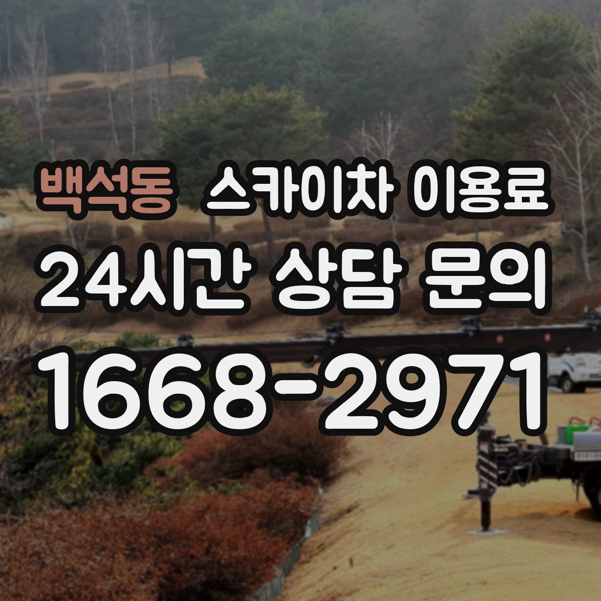 백석동 스카이차 이용료