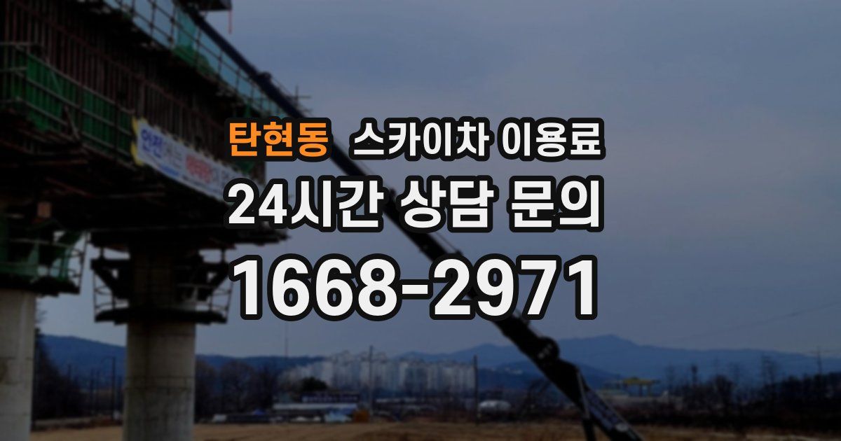 탄현동 스카이차 이용료