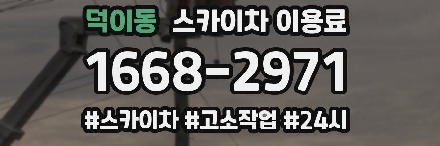 덕이동 스카이차 이용료