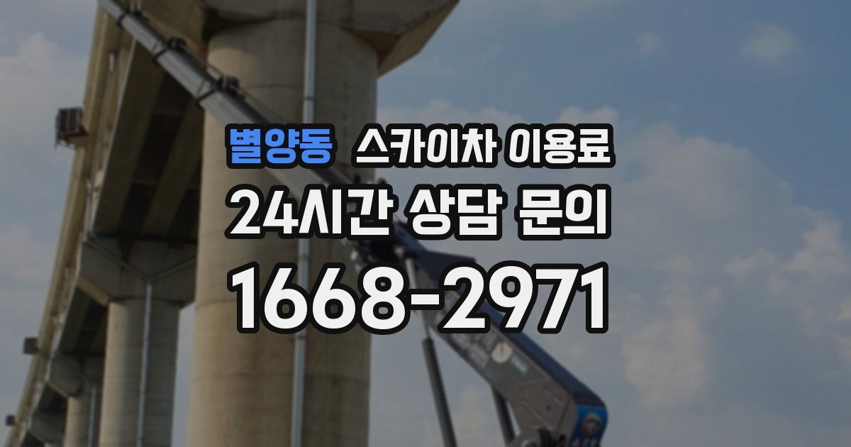 별양동 스카이차 이용료