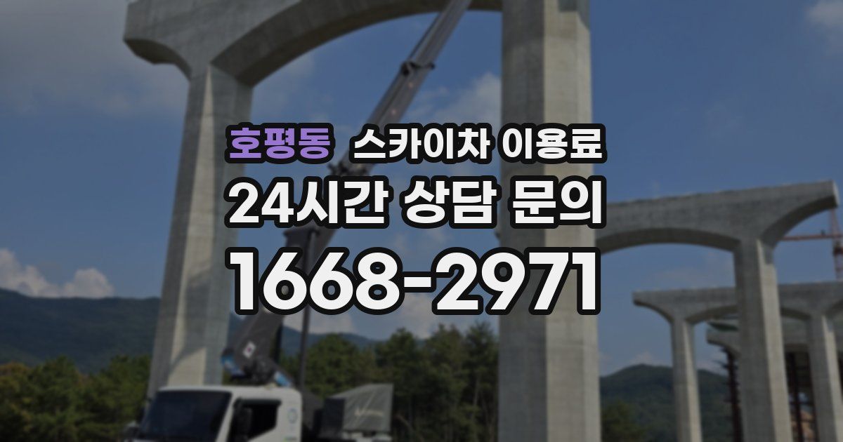 호평동 스카이차 이용료