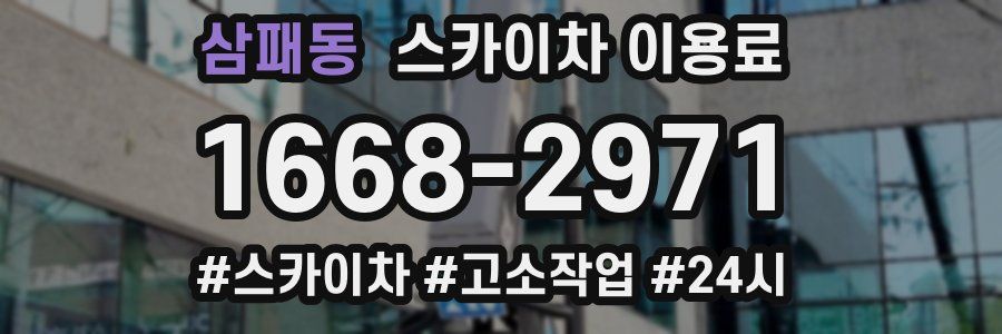 삼패동 스카이차 이용료