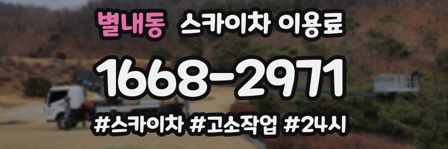 별내동 스카이차 이용료