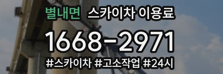 별내면 스카이차 이용료