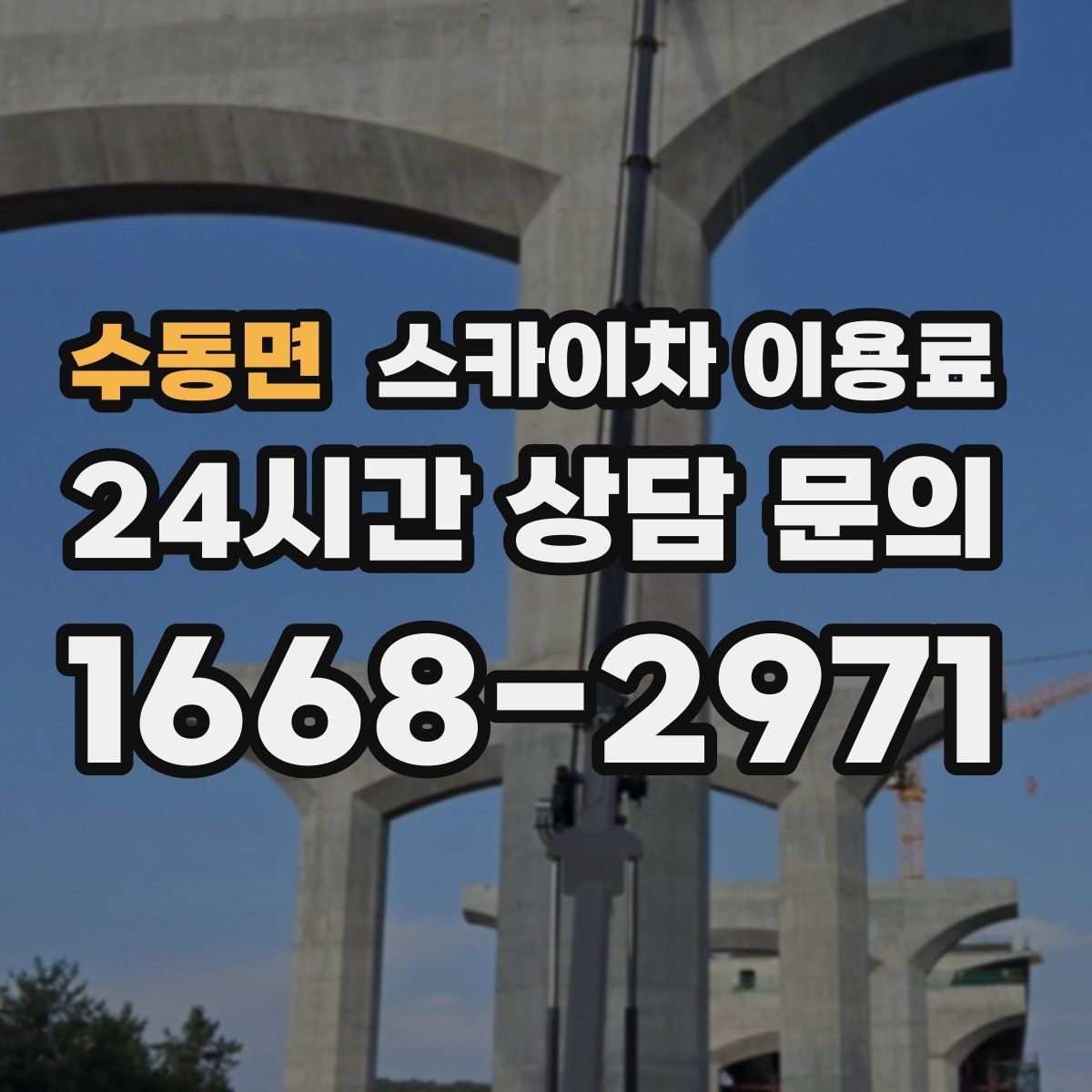 수동면 스카이차 이용료