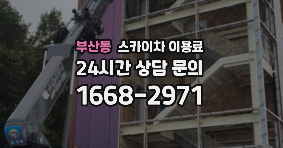 부산동 스카이차 이용료