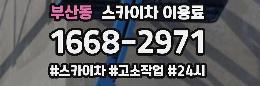 부산동 스카이차 이용료