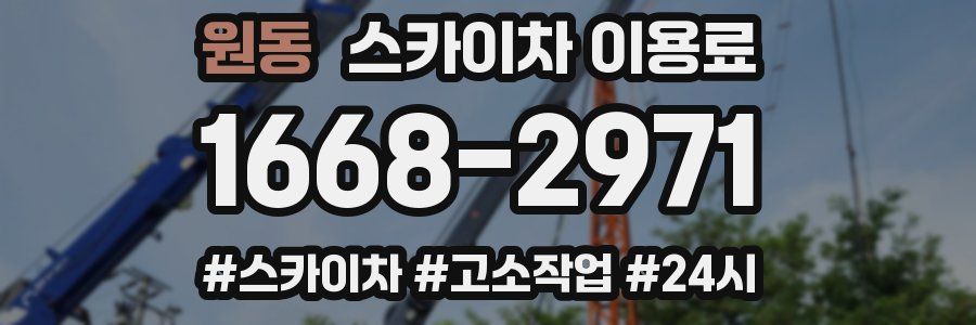 원동 스카이차 이용료
