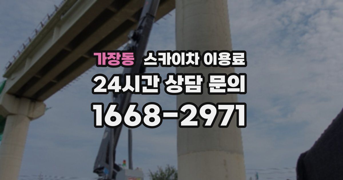 가장동 스카이차 이용료