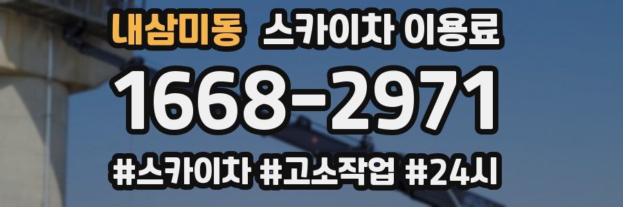 내삼미동 스카이차 이용료