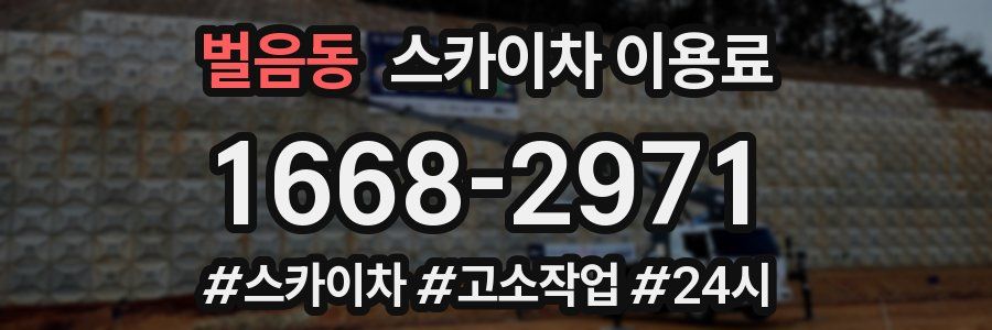 벌음동 스카이차 이용료