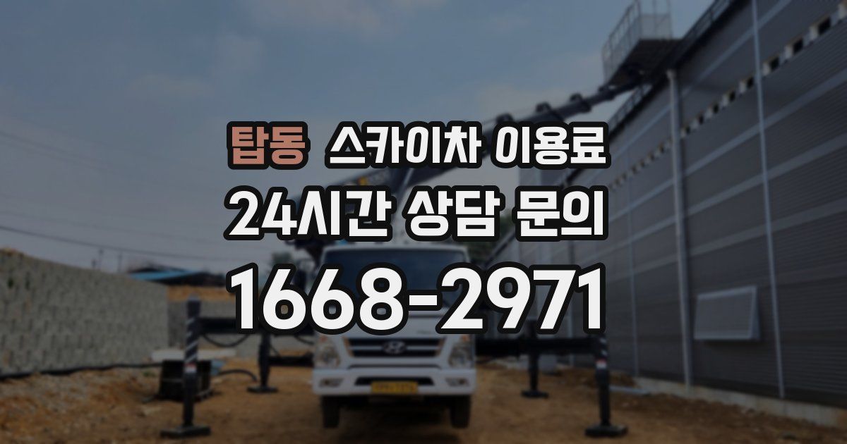 탑동 스카이차 이용료