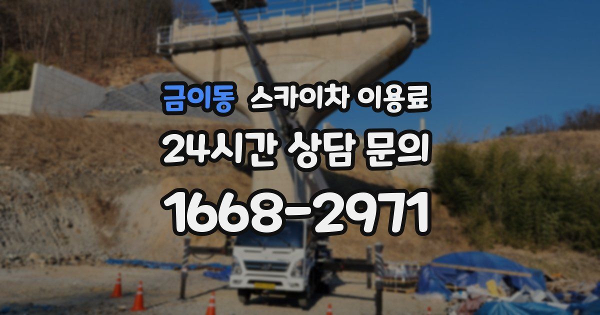 금이동 스카이차 이용료