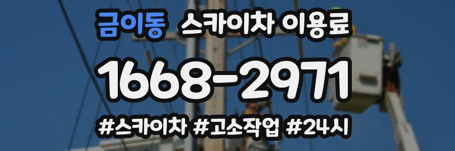 금이동 스카이차 이용료